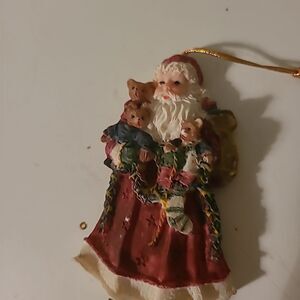 Vintage Santa Ornament #2